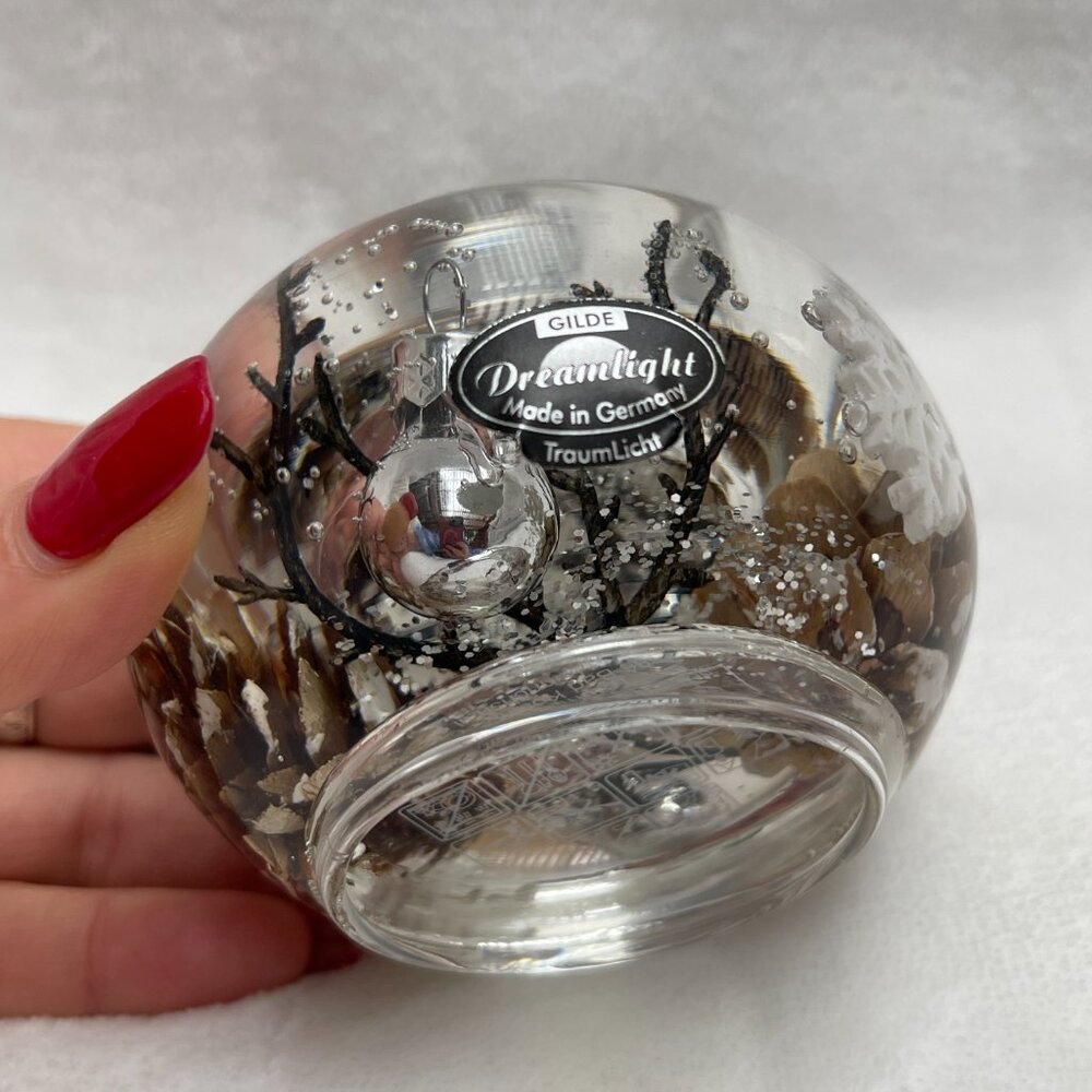 NWT Made in Germany Handemade Crystal Dreamlight "Winter Story" Candle Holder - Picture 8 of 12
